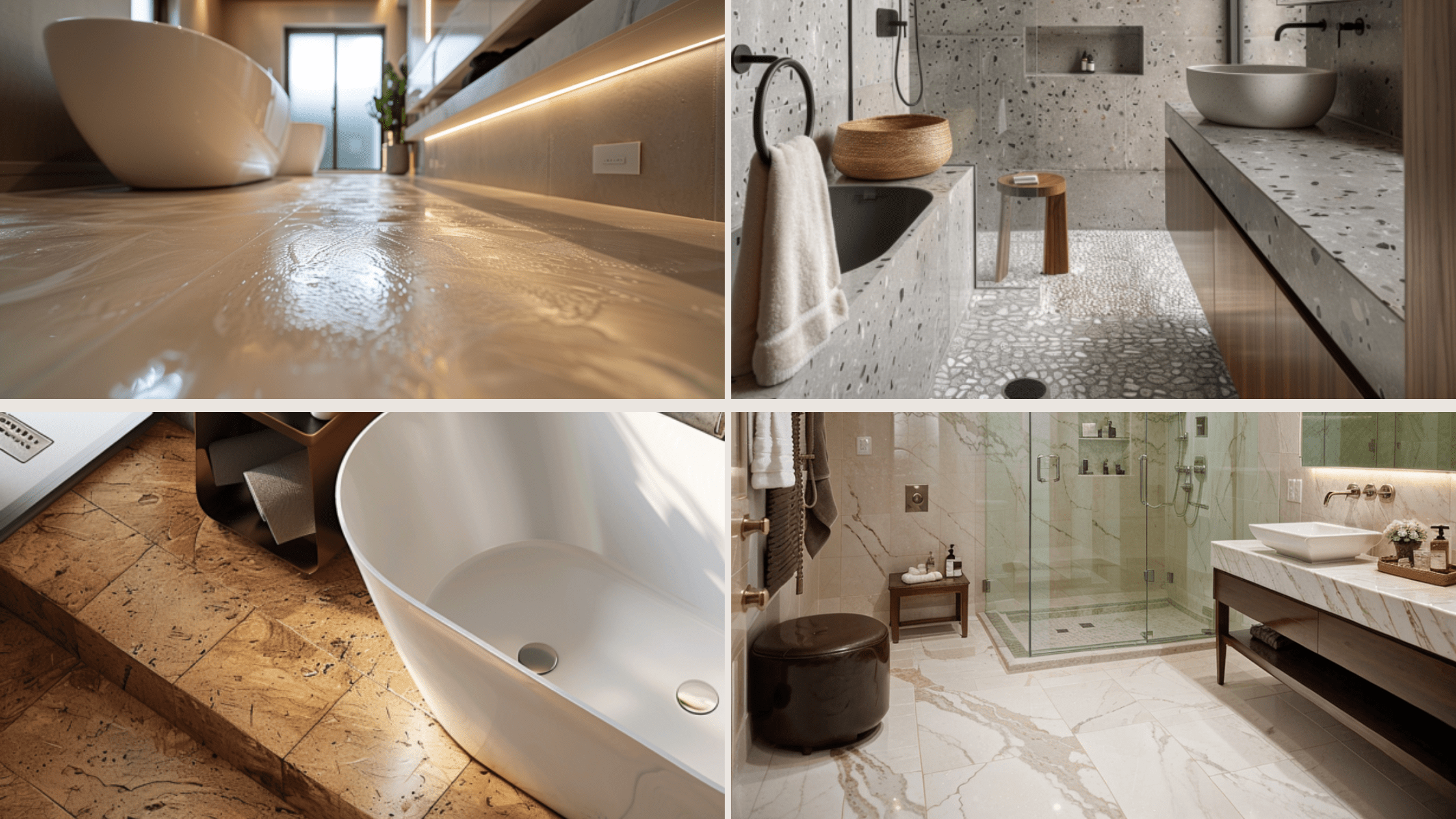 17 Gorgeous Bathroom Flooring Ideas Trends (Durability & Style)