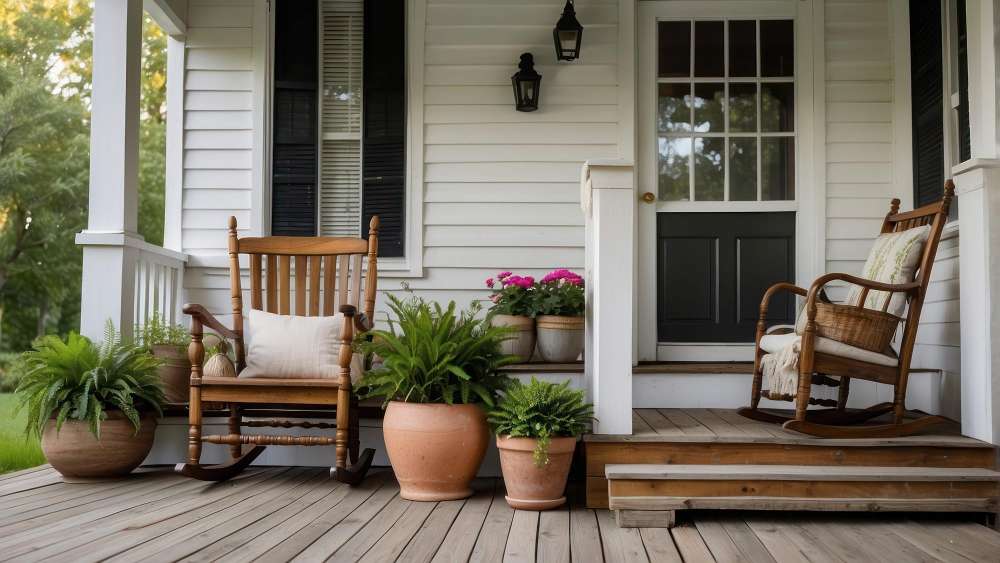Cozy Elegance with a Shaded Front Porch