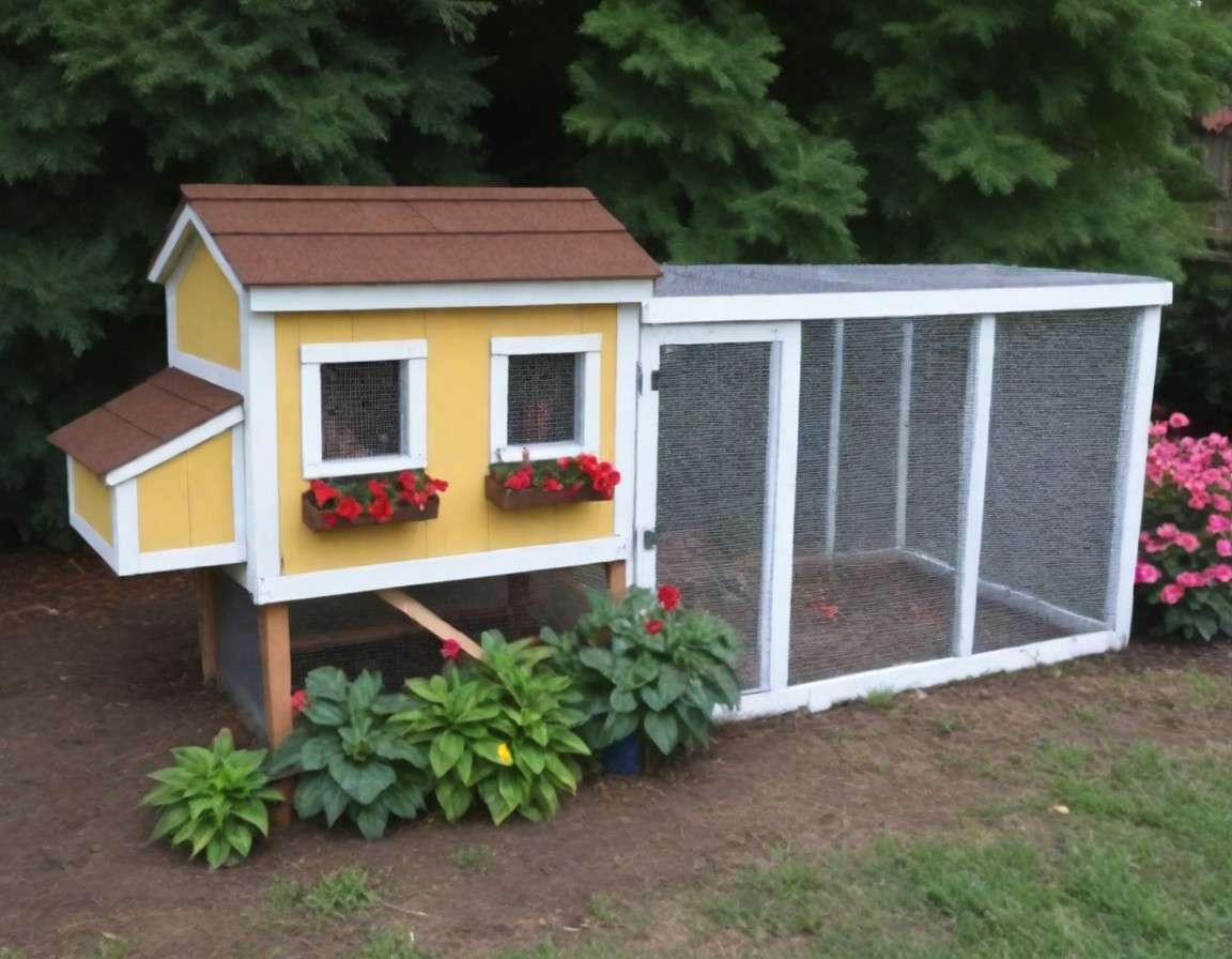 Chicken coop and garden combo