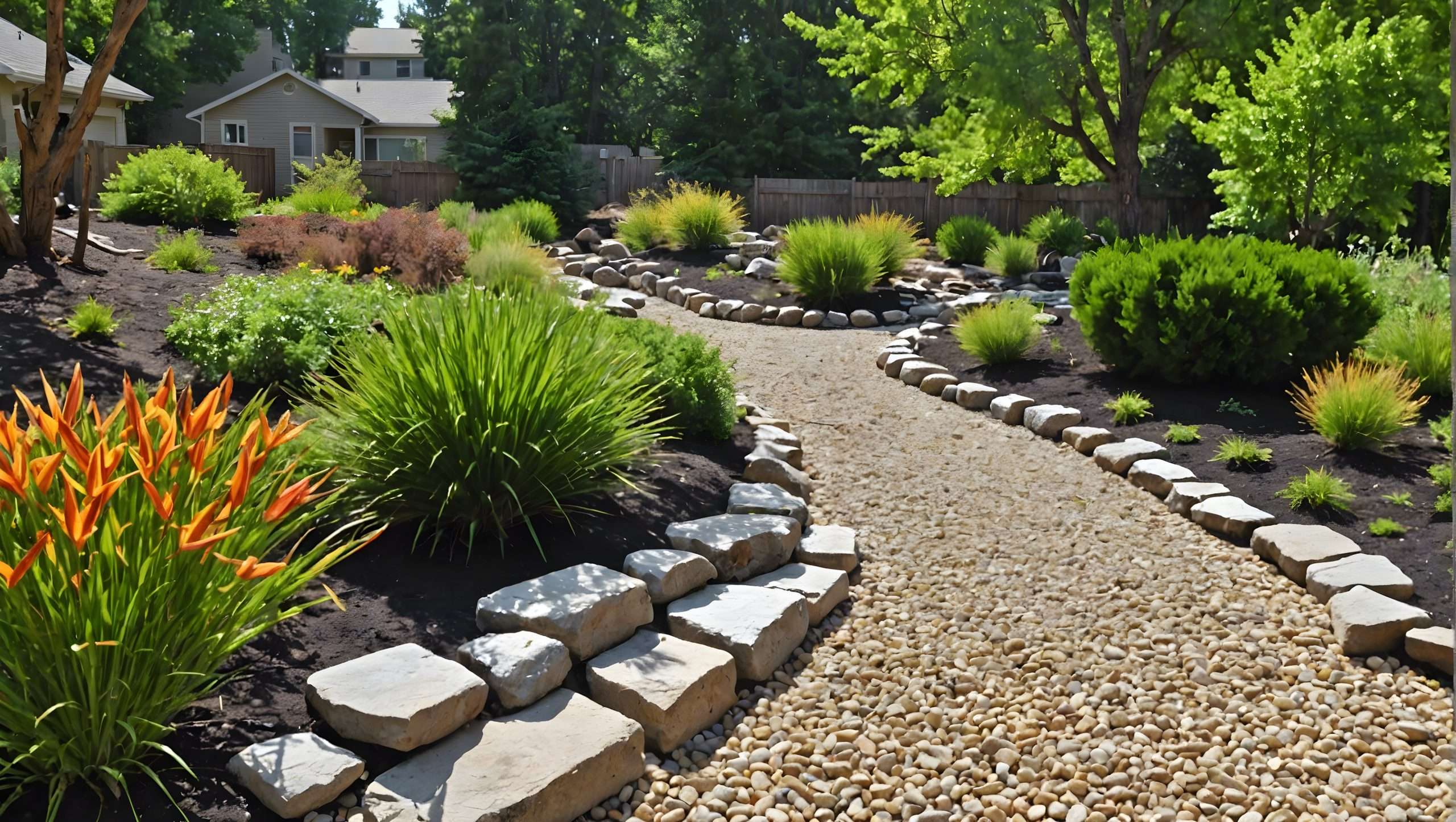 Dry Creek Bed Landscaping