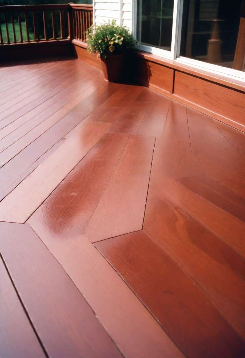 Elegant mahogany deck