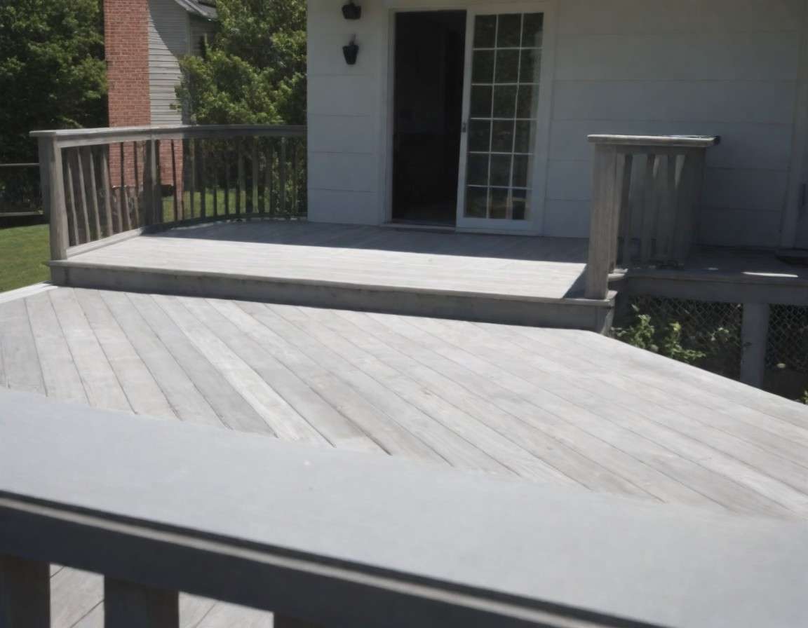 Modern gray deck design