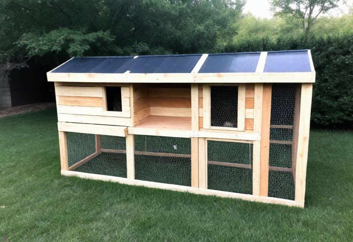Recycled pallet chicken house