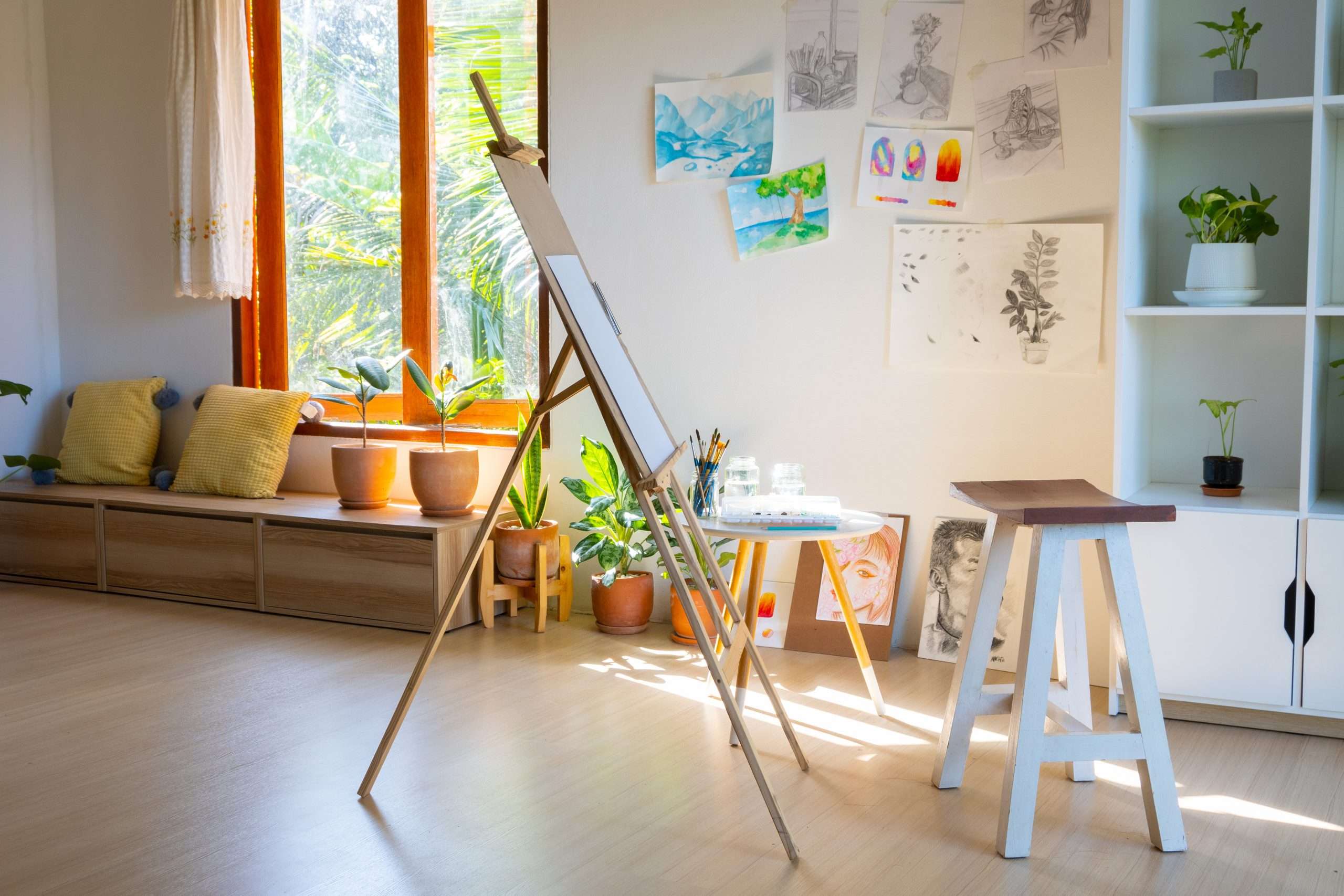Art studio at home