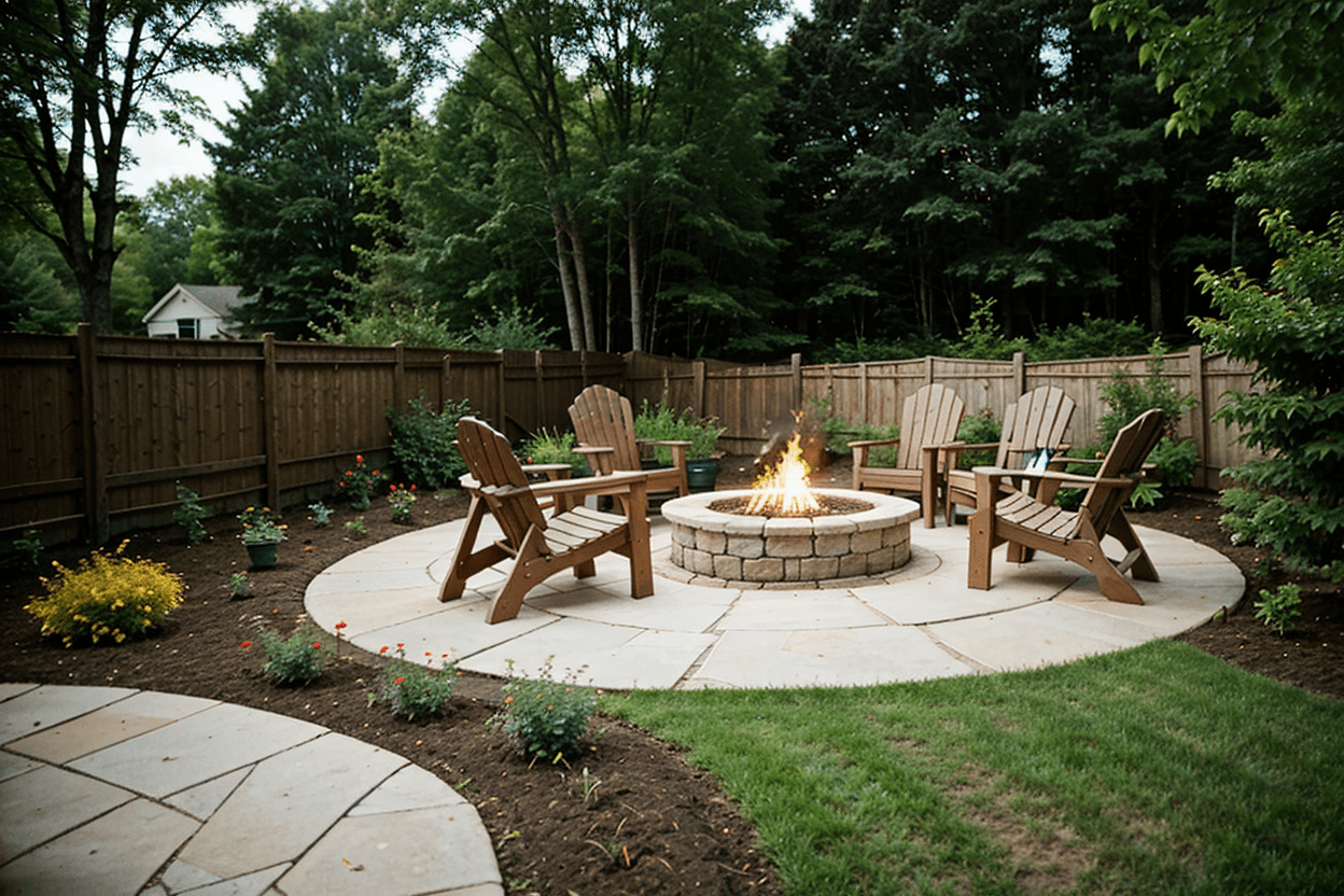 firepit enhance backyard seating and placement strategic