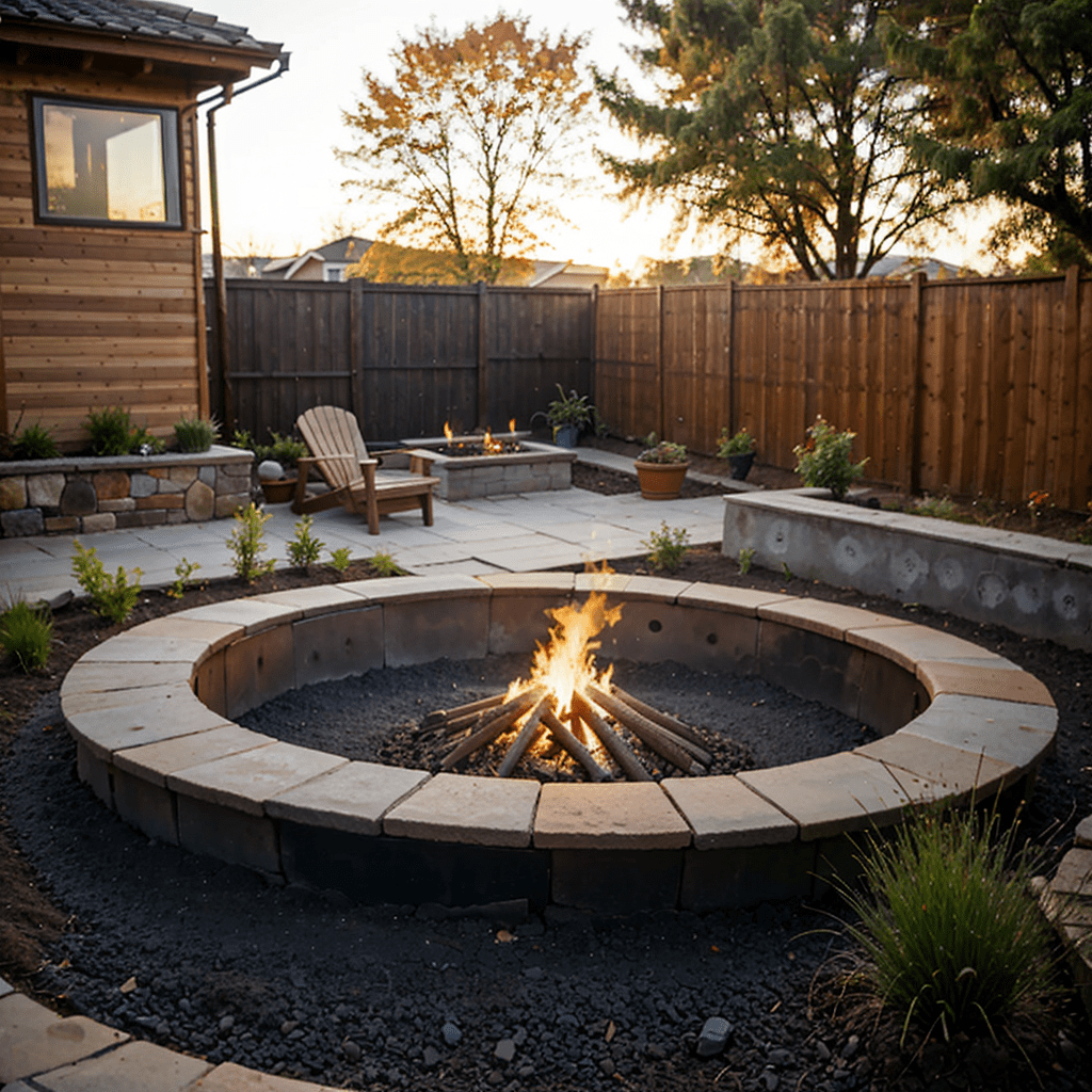 firepit in the ground