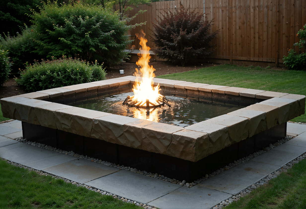 firepit on the water