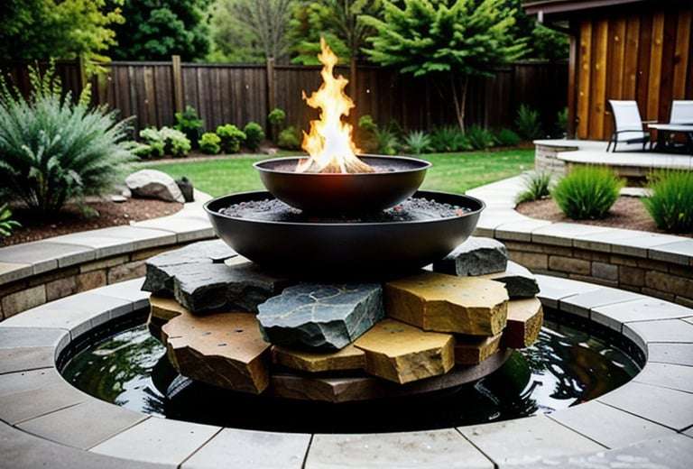 firepit top of the water font