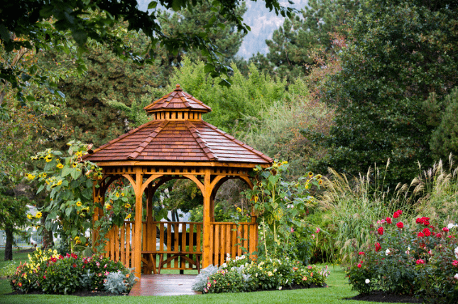 garden pavilion, traditional architecture