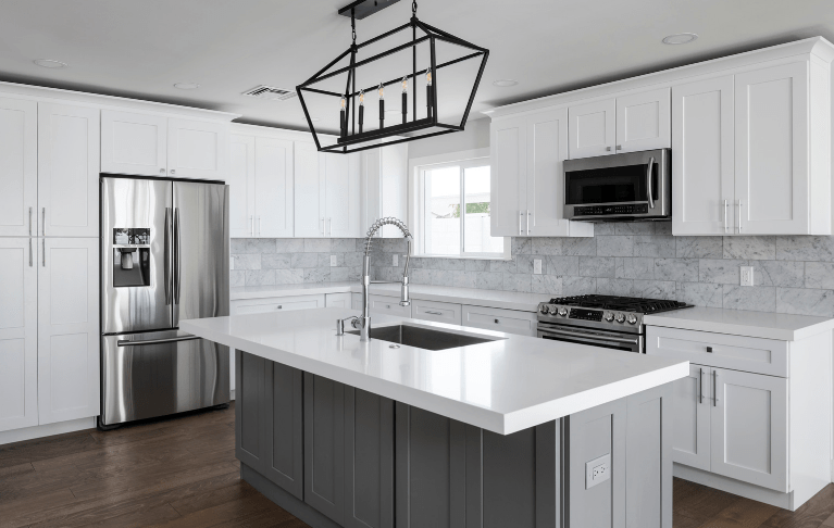 gray kitchen light control