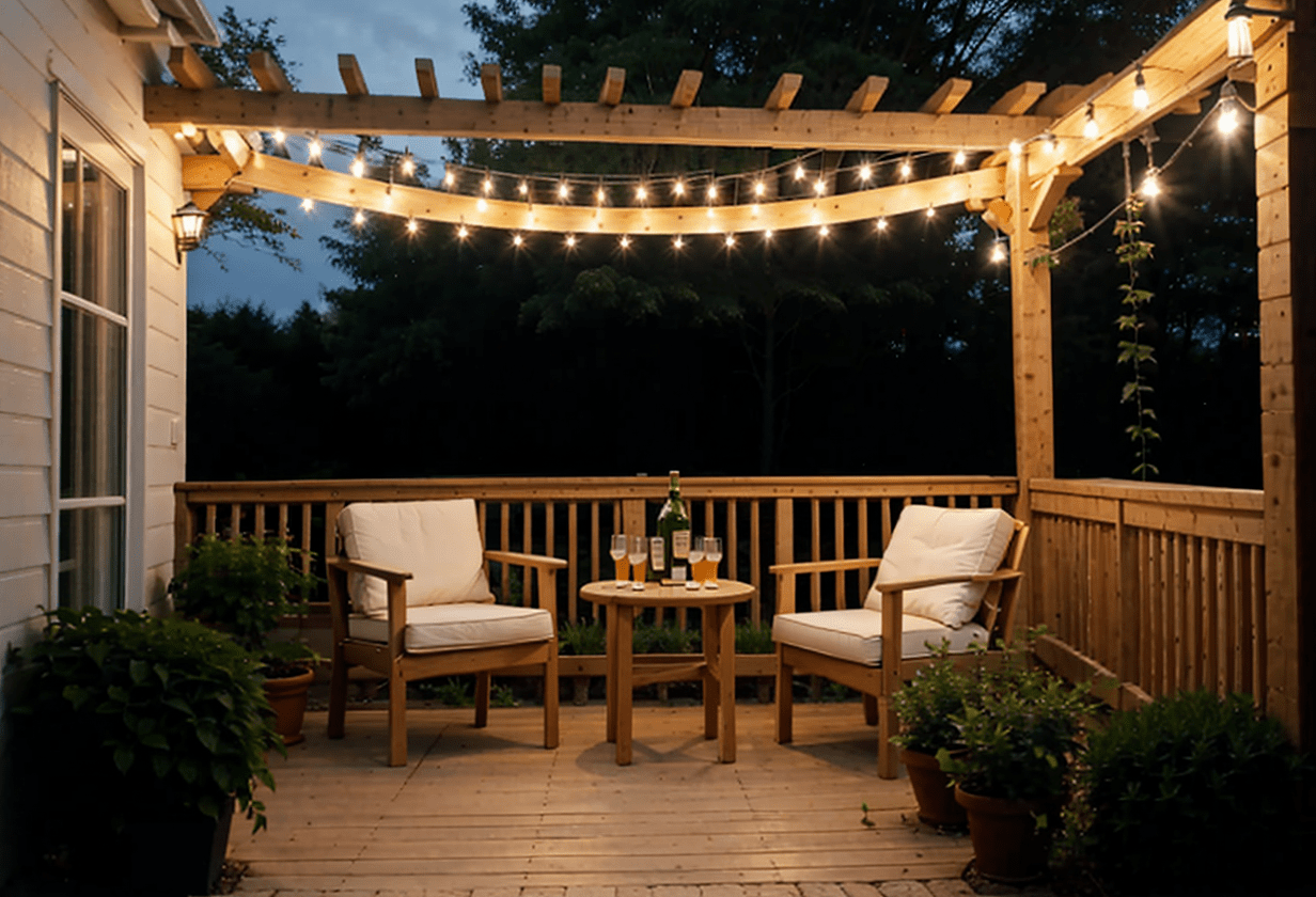 outdoor string lights home