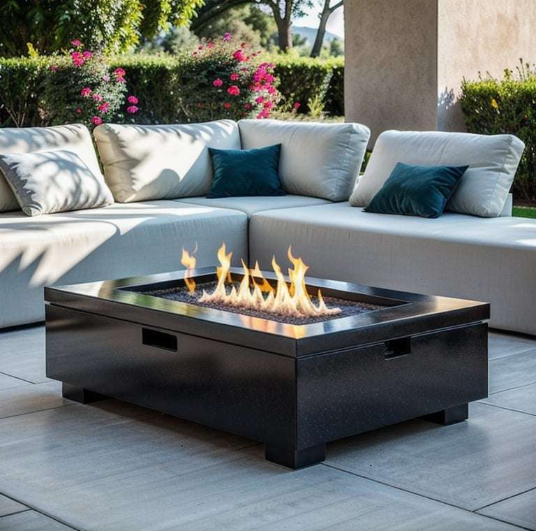 self-contained tabletop firepit