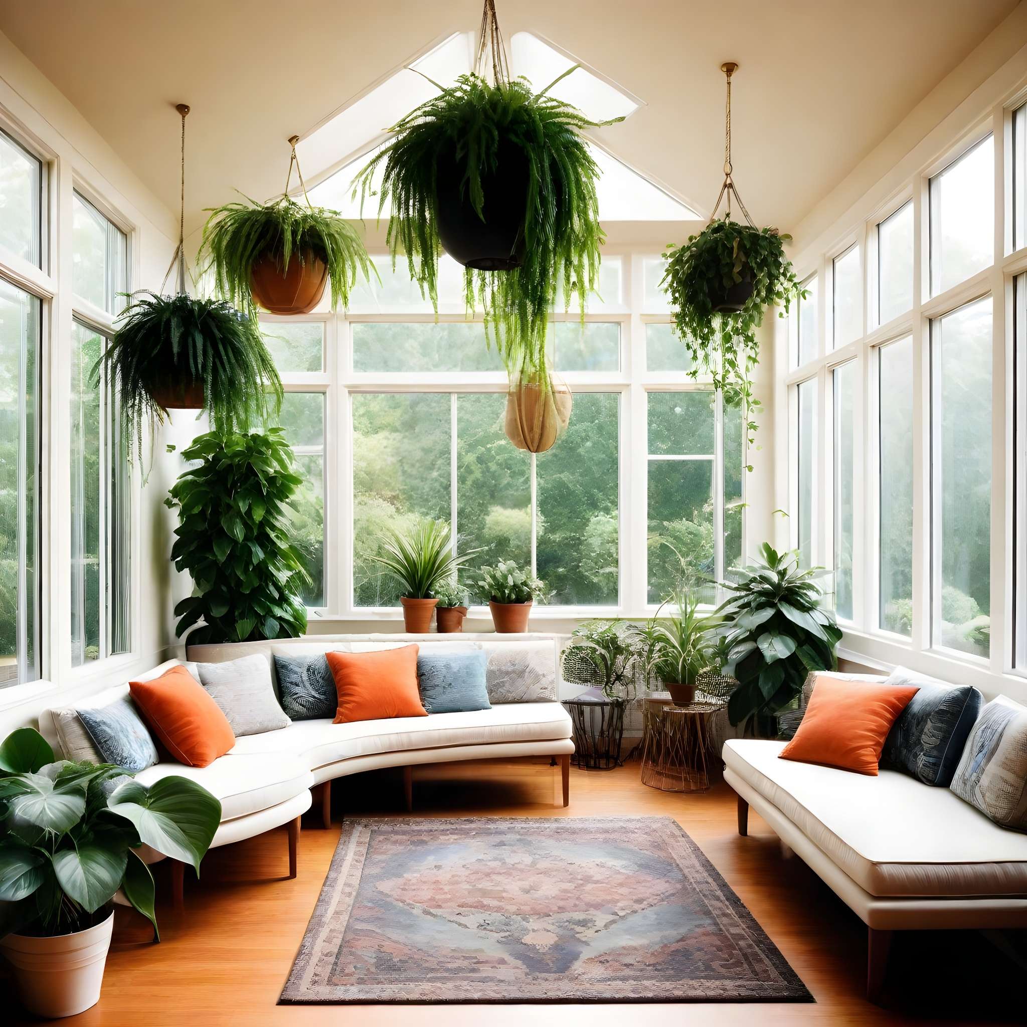 eclectic style sunroom