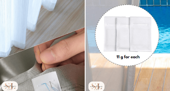 weighted hems for curtains