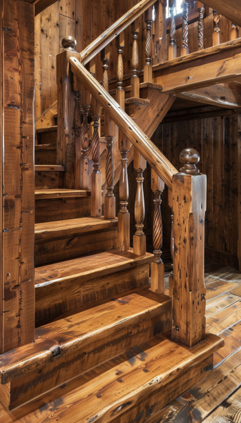 wooden stair