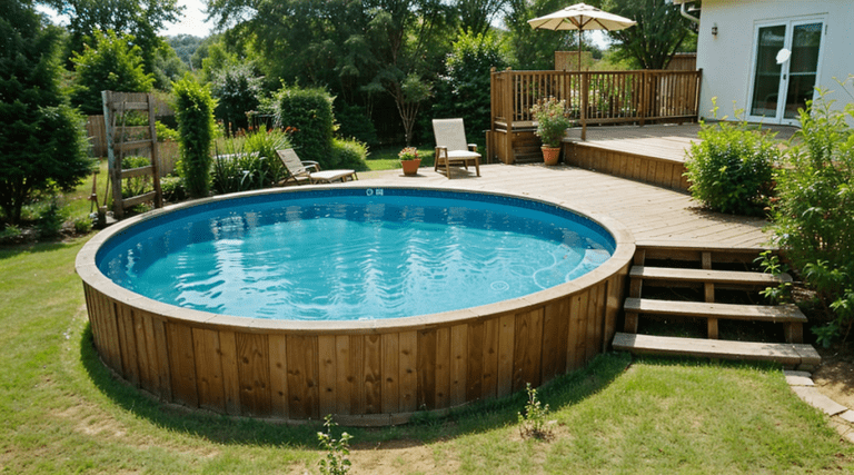 14 AMAZING Above Ground Pool Ideas to Inspire (+ Bar Addon)