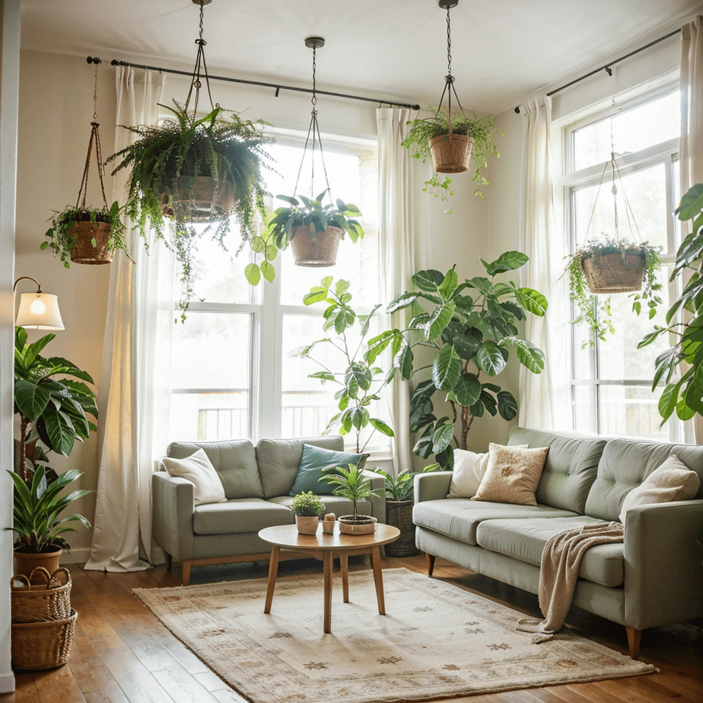 Benefits of Indoor Hanging Plants space saving