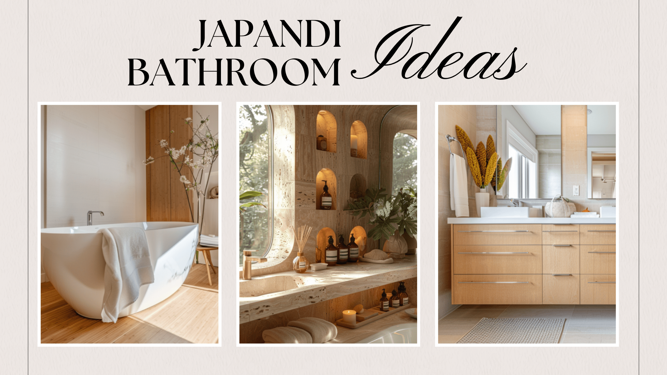 Japandi bathroom ideas