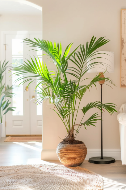 Kentia Palm in Elegant Living Room