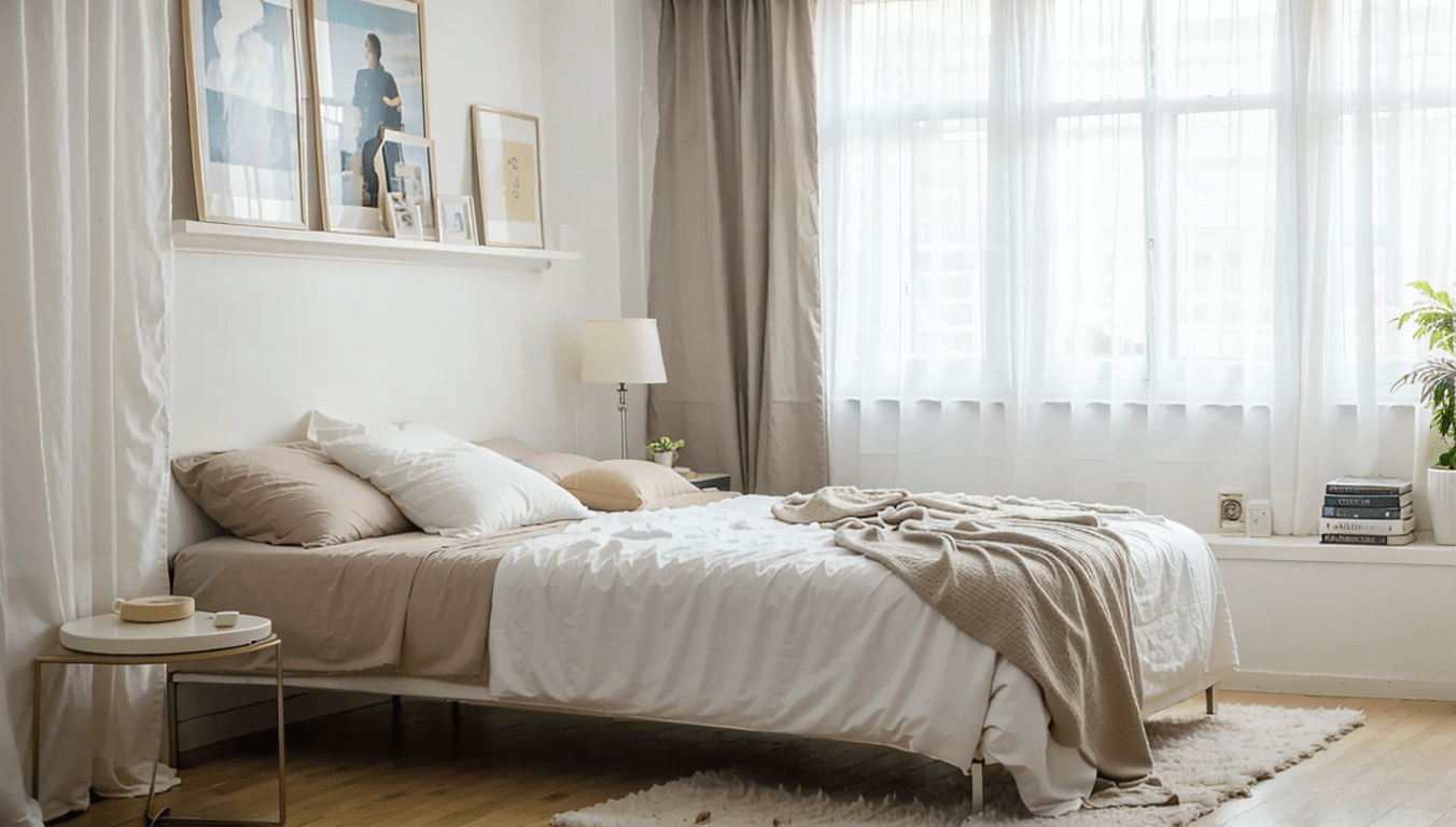 Minimalist style small bedroom