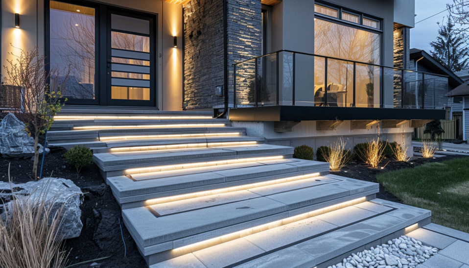 Pathway Lights front porch modern house
