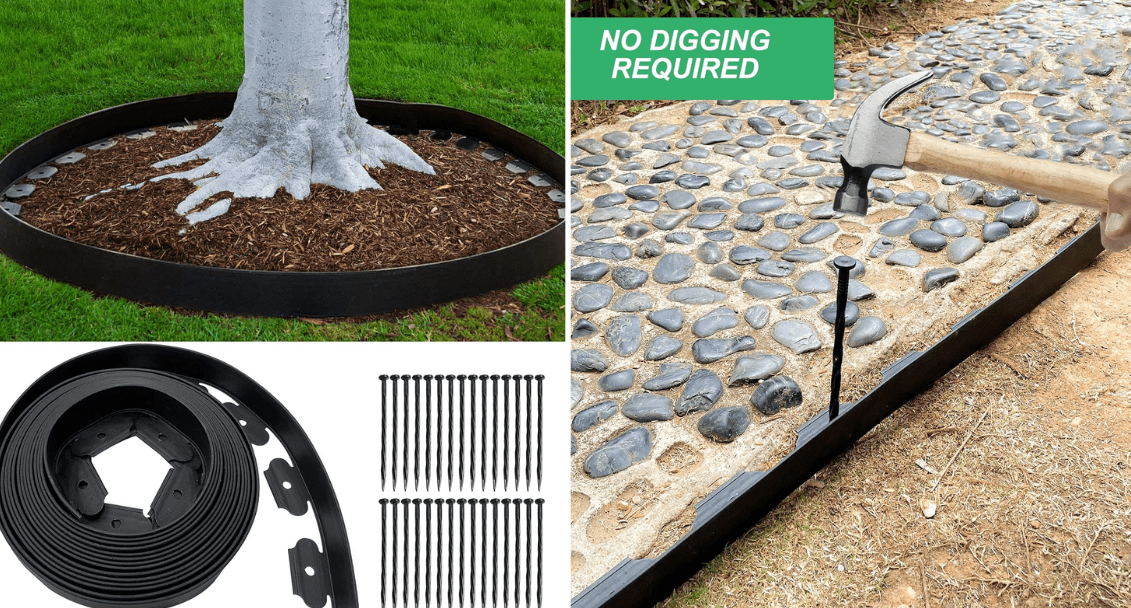 Plastic Edging Rolls easy installation no digging required