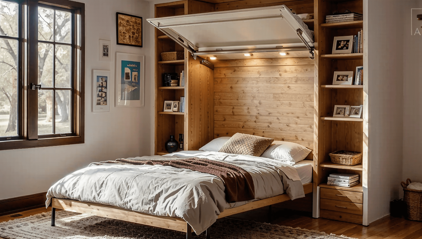Small bedroom with Murphy bed