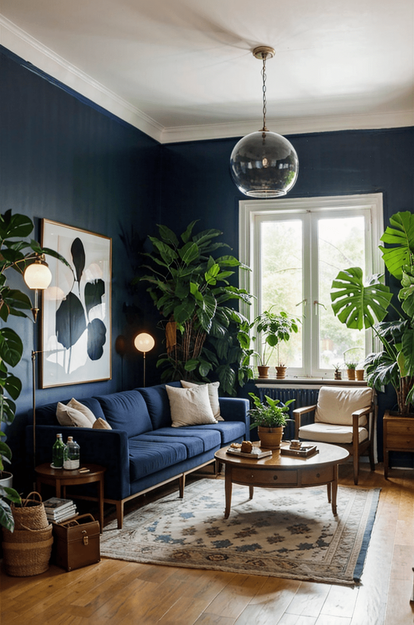 Stylish-Dim-Interior-Indoor-Plants