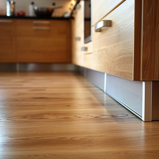 laminate flooring, high-traffic area, scratch-resistant, wood-like, family home, modern kitchen...