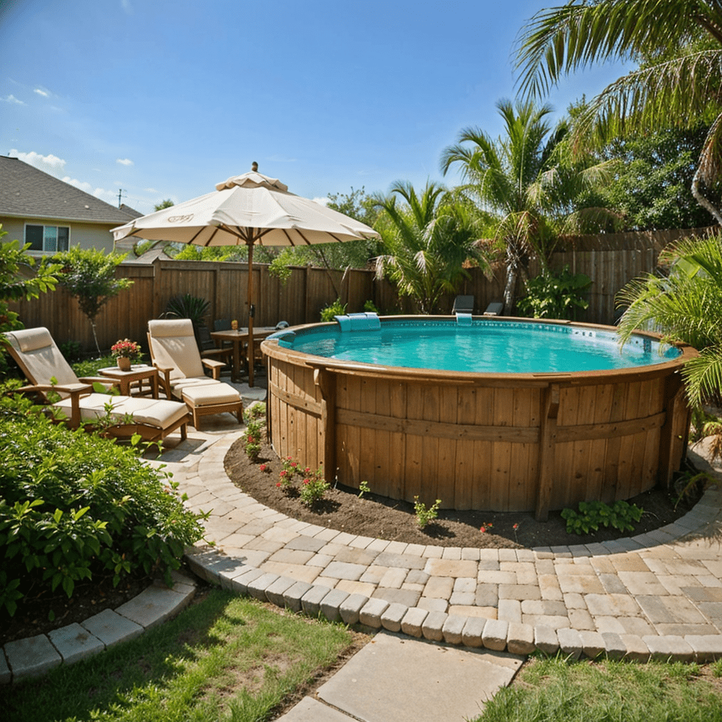 oasis tropical pool above ground