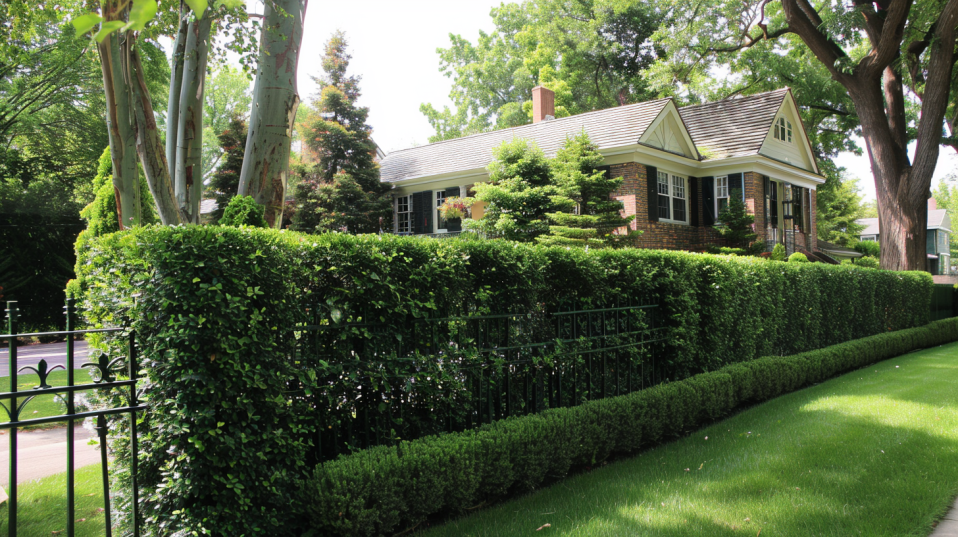 Hedges and Shrubs privacy fence house security