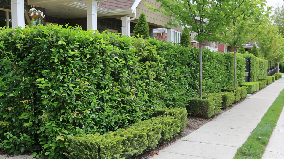 Living Walls shrubs privacy fence