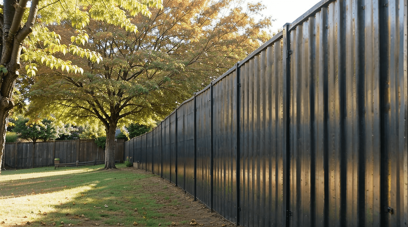 Metal privacy fence