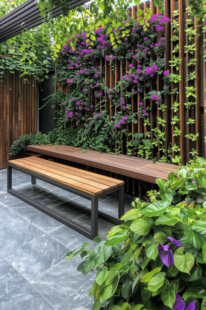 Vertical Garden Privacy Fence Ideas - Lush Greenery Combined with Functionality-