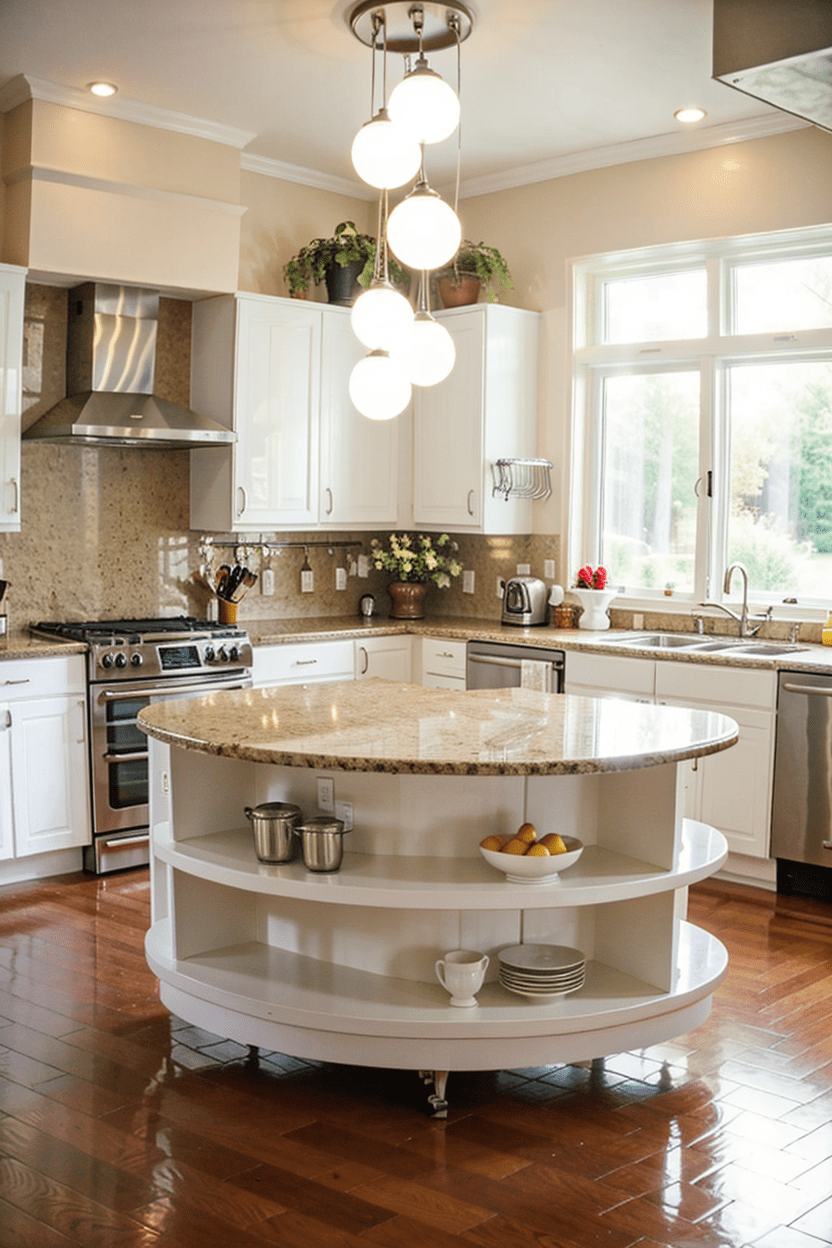 circular kitchen island