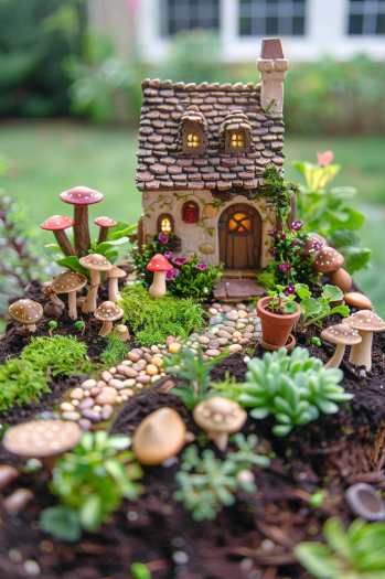 fairy garden mushrooms small