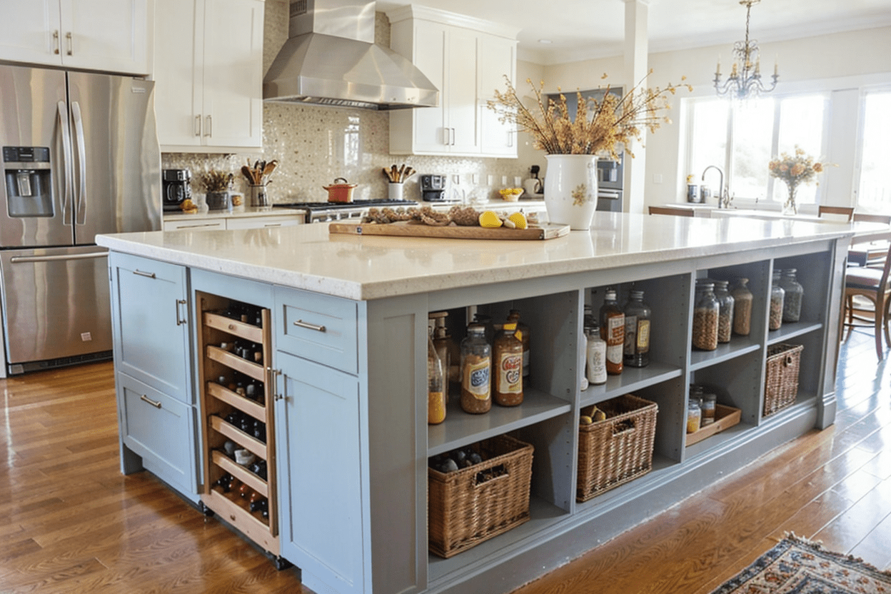 kitchen Island with Built-in Storage