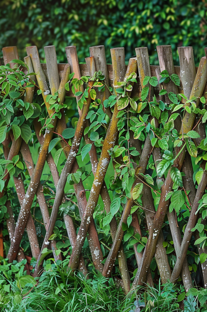 living wall privacy fence highlighting detailed textures