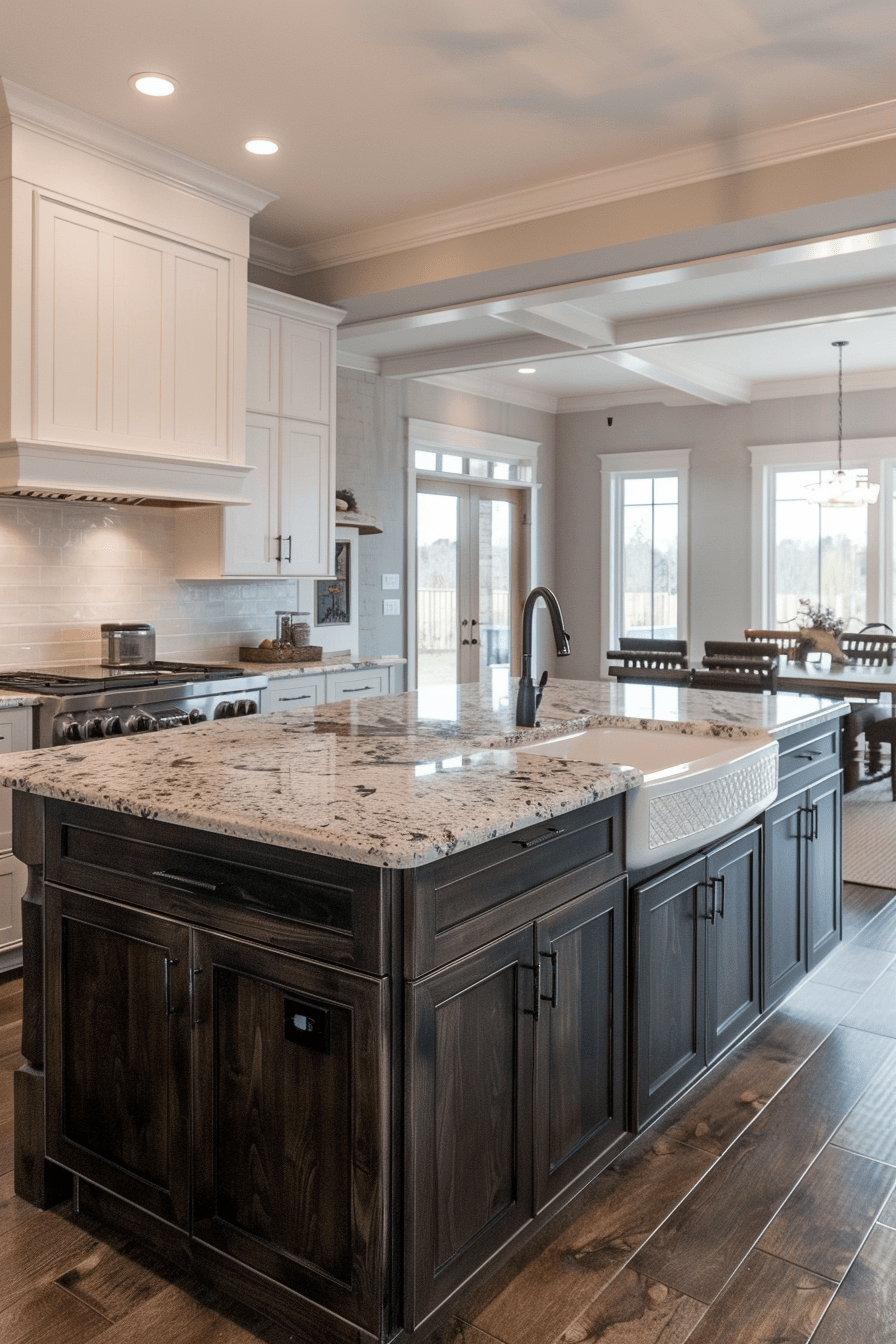 marble kitchen island