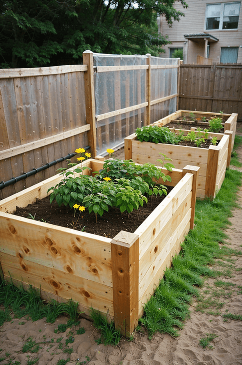 small raised garden bed