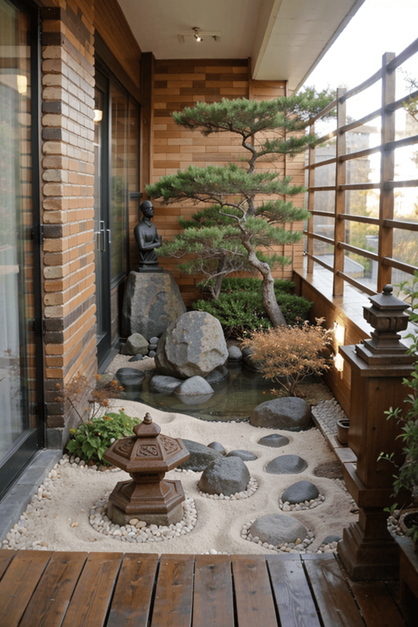 small zen garden balcony