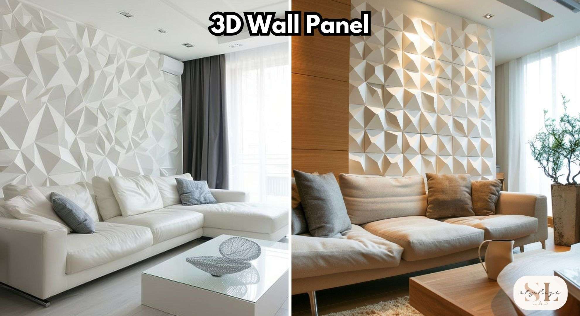 3d wall panel geometric shapes