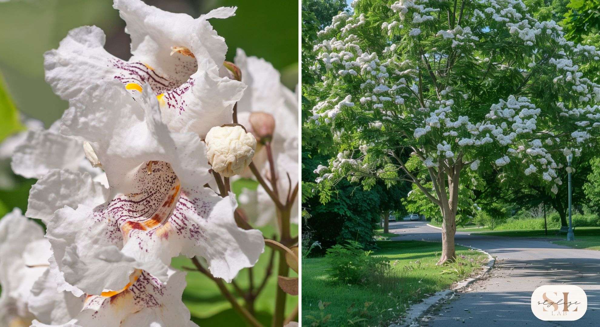 Catalpa Tree white flowers