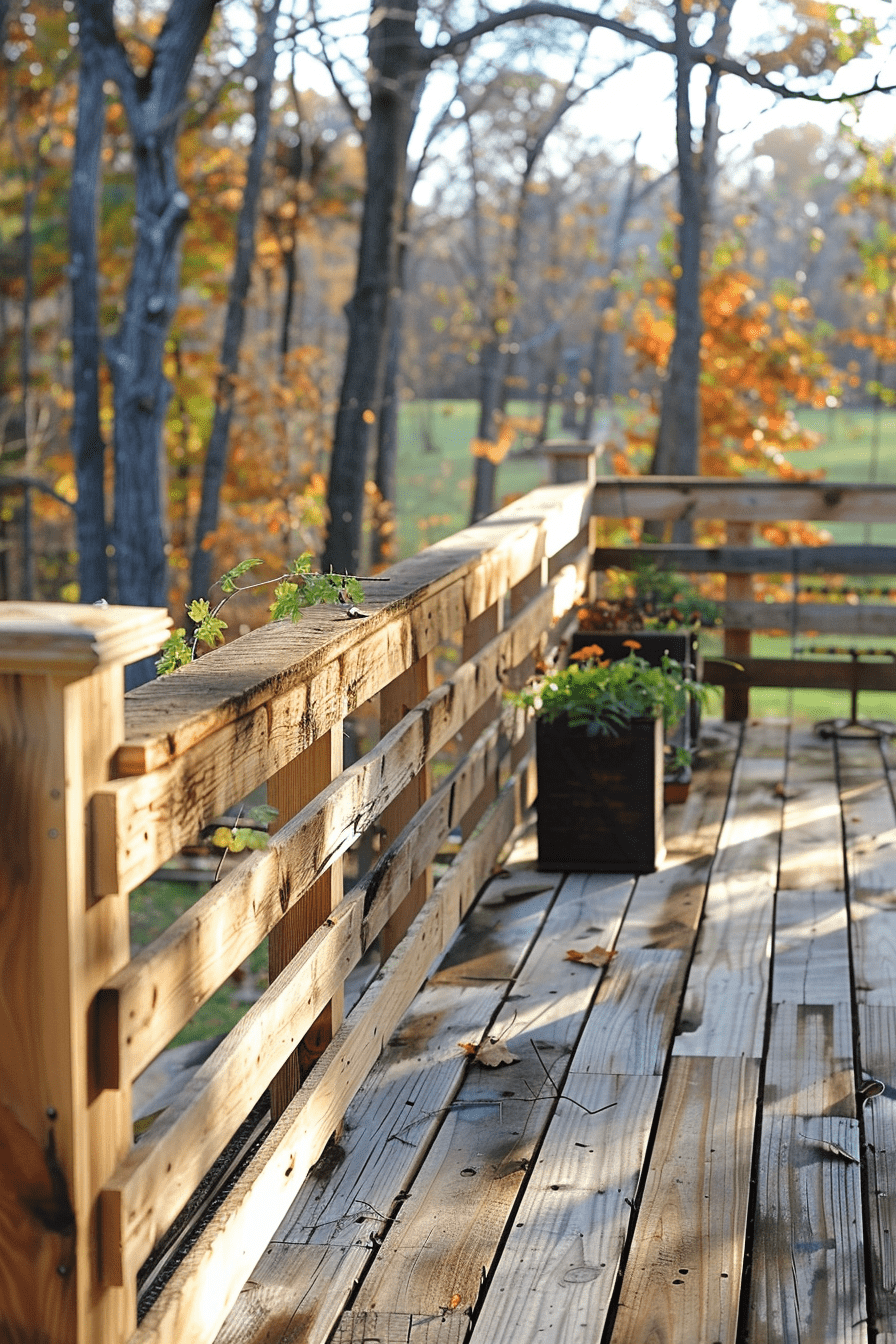 DIY Pallet Deck Railing