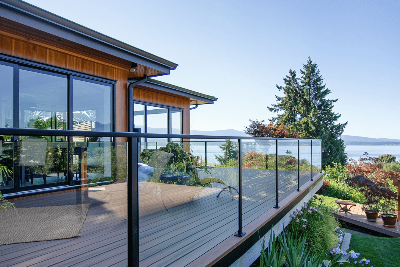 Frameless Glass Deck Railing design