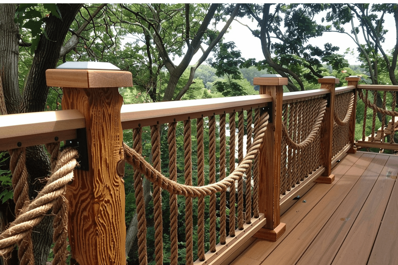 Nautical Rope Deck Railing