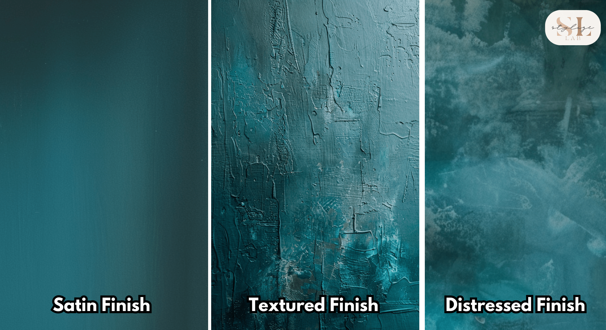 Satin, Textured and Distressed Finish Paint