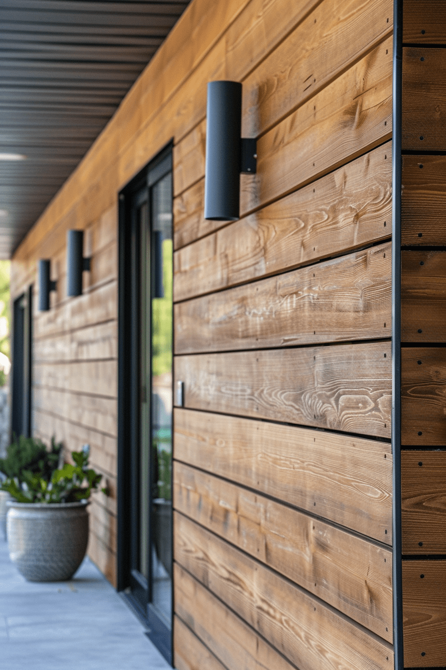 Shiplap wall panel made by wood