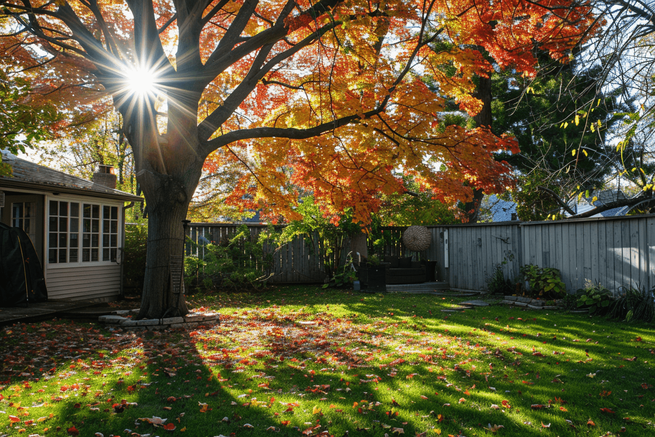 Silver Maple Tree, backyard house