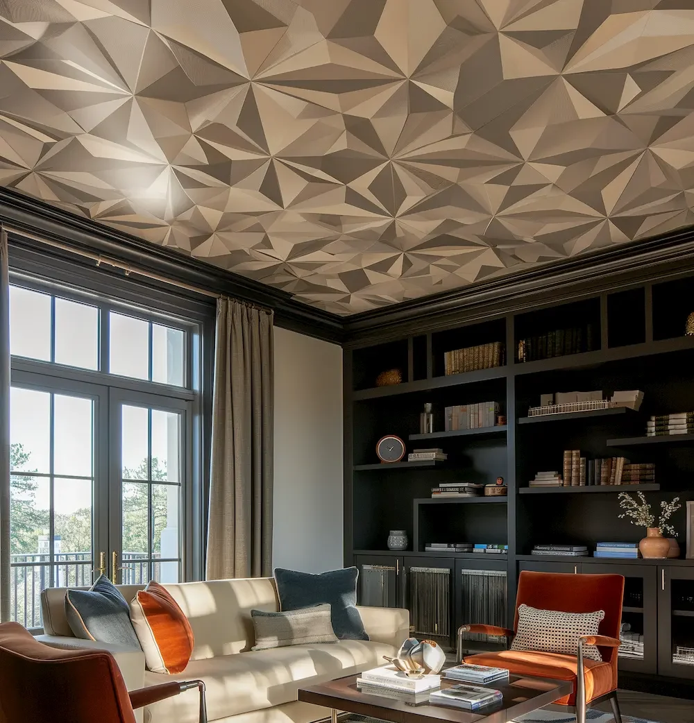 Textured Wallpaper, 3d effect ceiling